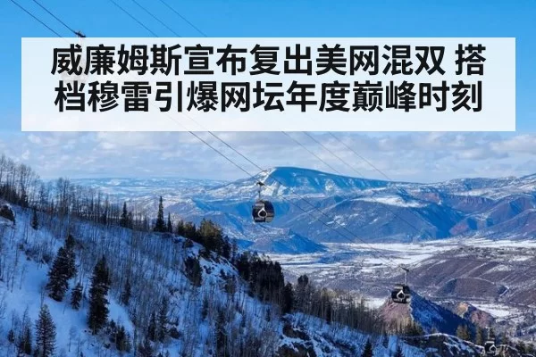 威廉姆斯宣布复出美网混双 搭档穆雷引爆网坛年度巅峰时刻